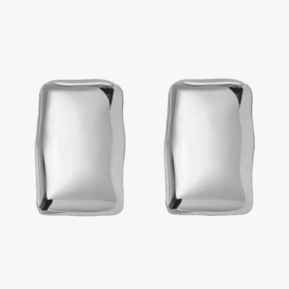 The Aurelia Rectangular Stud - Silver